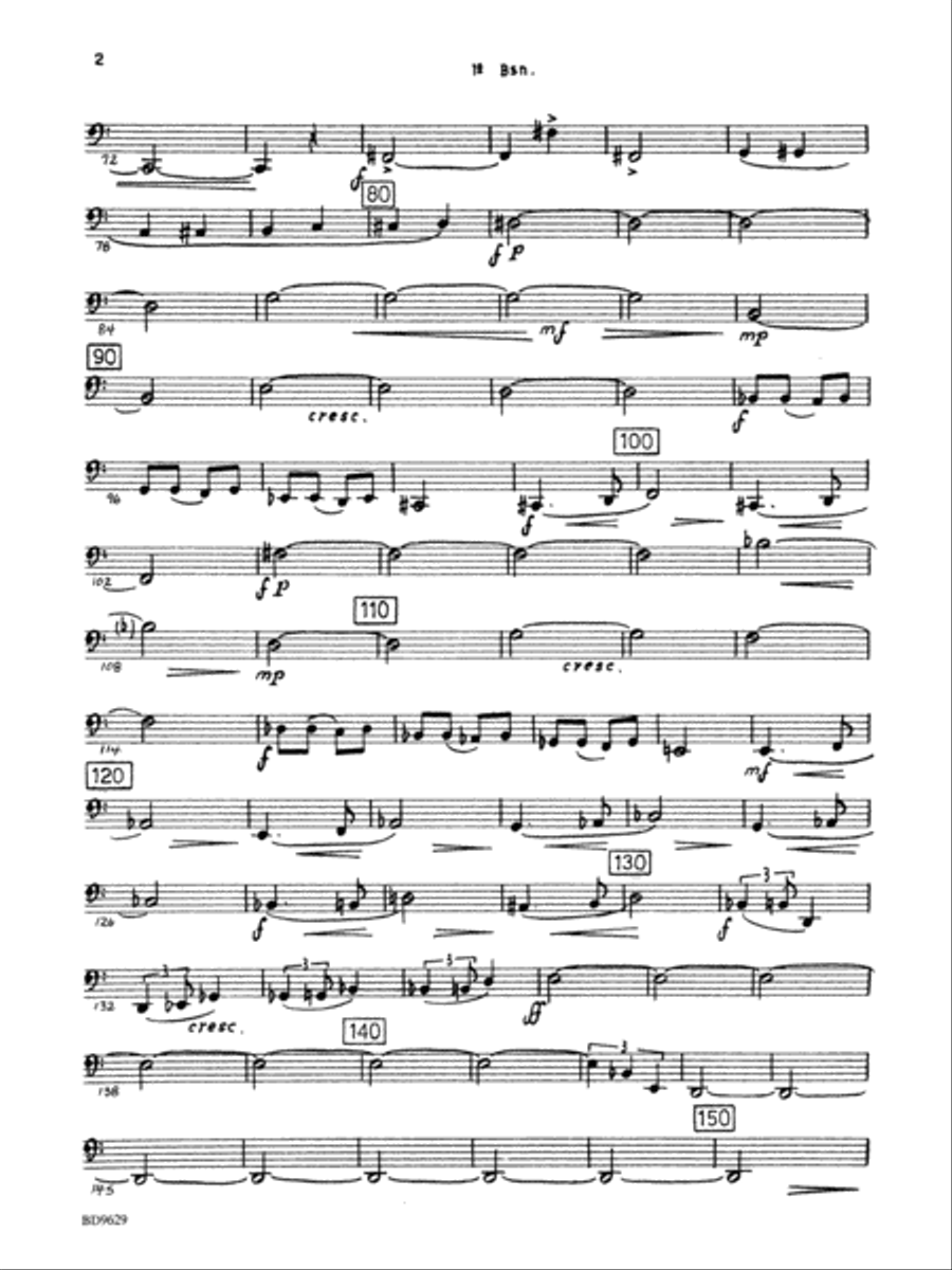 Fantasia for Band: Bassoon Concert Band scores gallery preview page 2