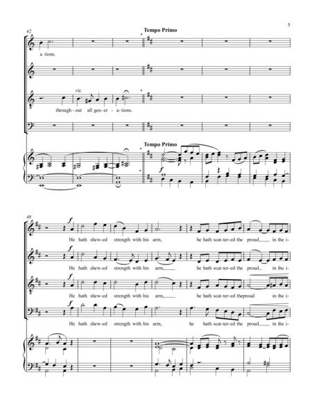 Magnificat and Nunc Dimittis 4-Part - Digital Sheet Music
