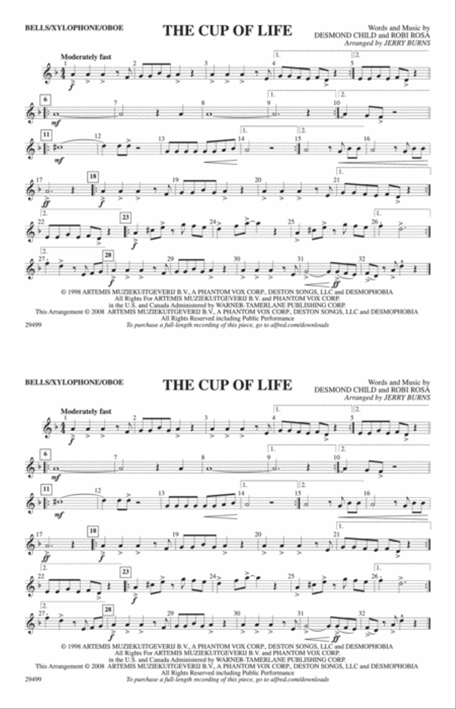 The Cup of Life: Bells/Xylophone/Oboe
