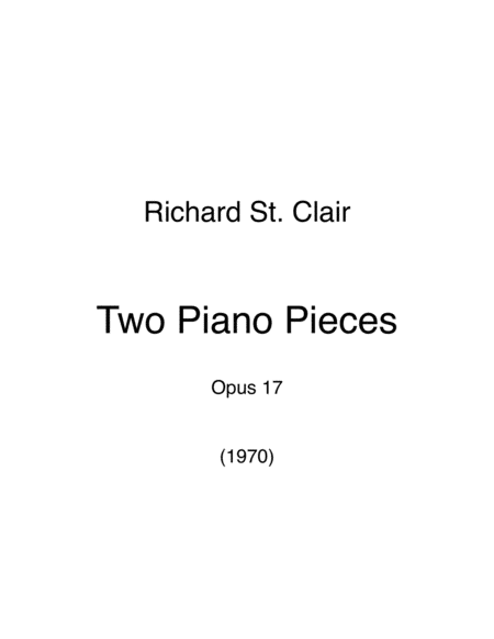 Two Piano Pieces (1970) image number null