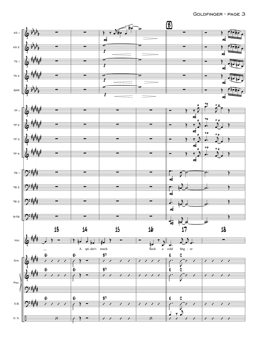 Goldfinger Jazz Ensemble scores gallery preview page 3