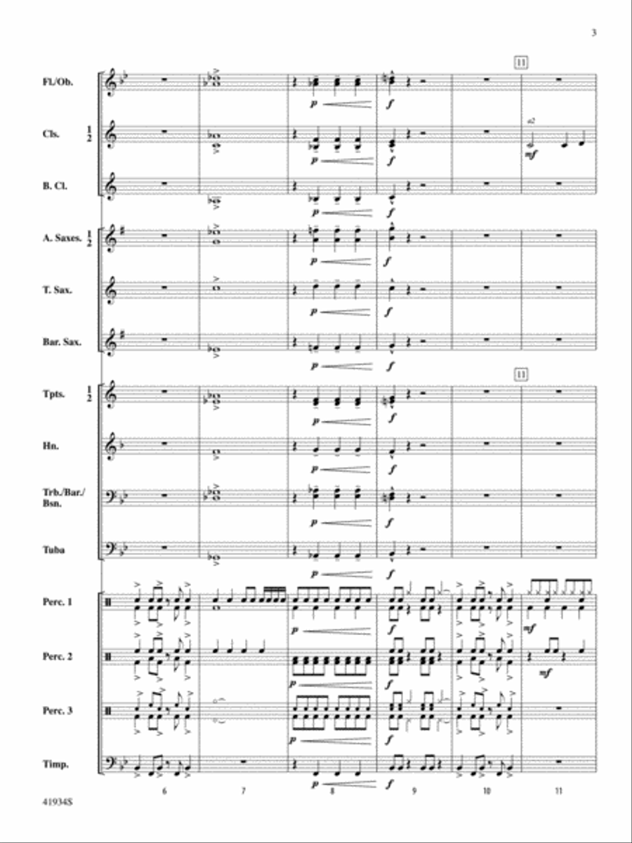 Little Drummer Dudes!: Score Concert Band scores gallery preview page 3