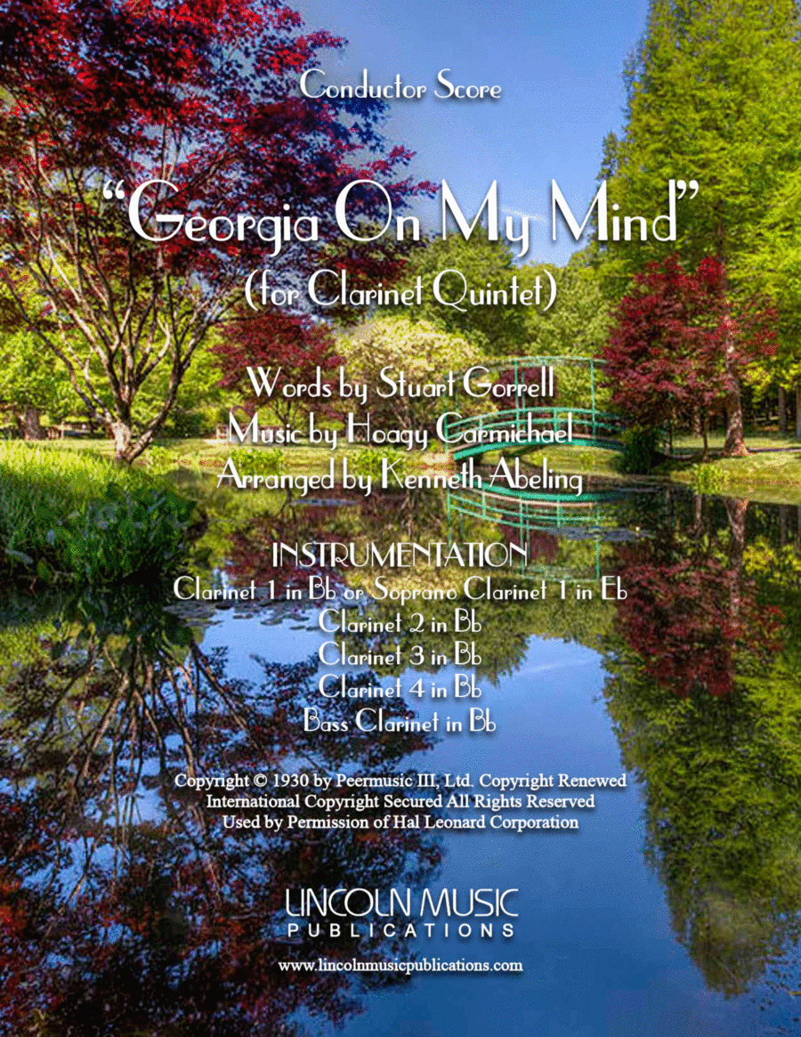 Georgia On My Mind Woodwind Quintet scores gallery preview page 1