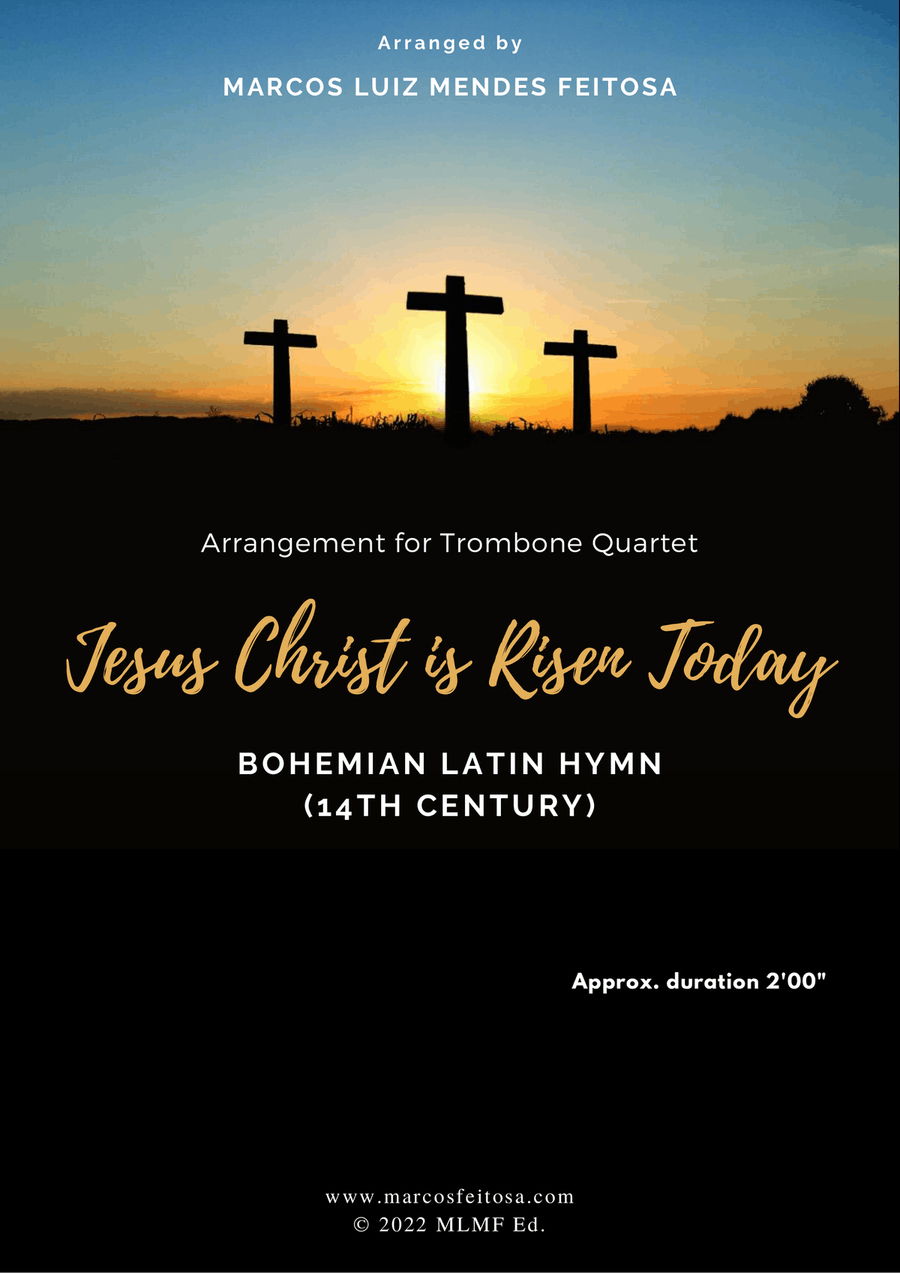 Jesus Christ is Risen Today - Trombone Quartet Brass Quartet scores gallery preview page 1