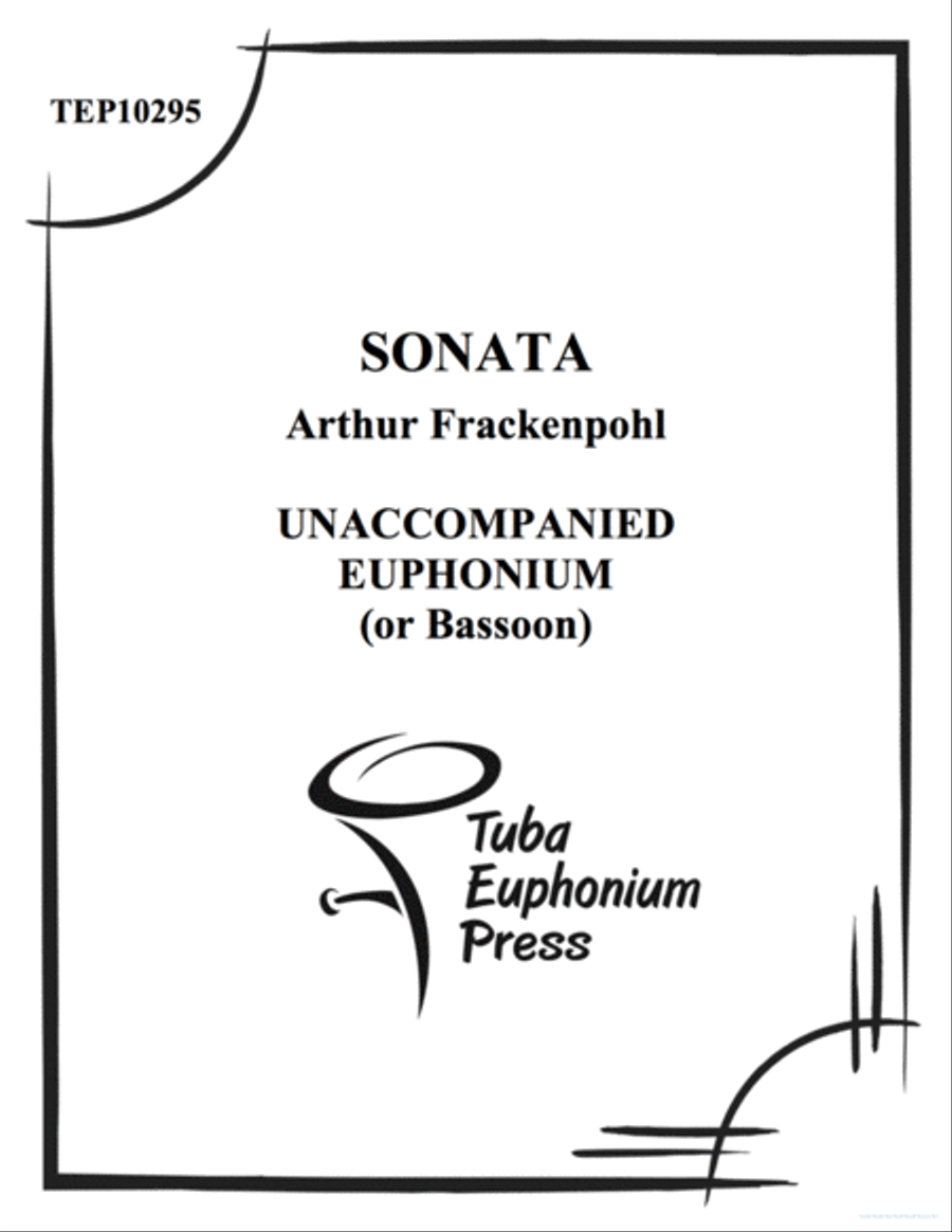 Sonata for Solo Euphonium Euphonium scores gallery preview page 1