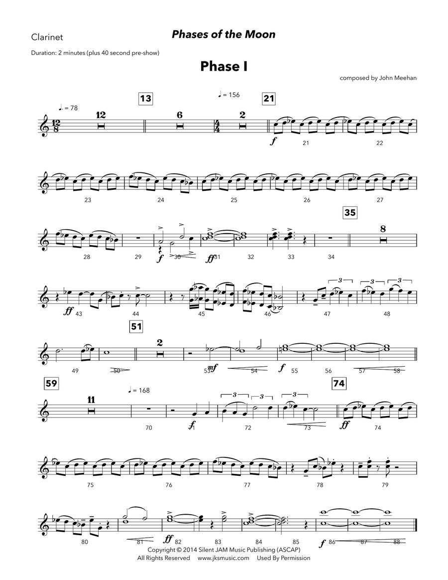 Phases of the Moon Marching Band scores gallery preview page 4