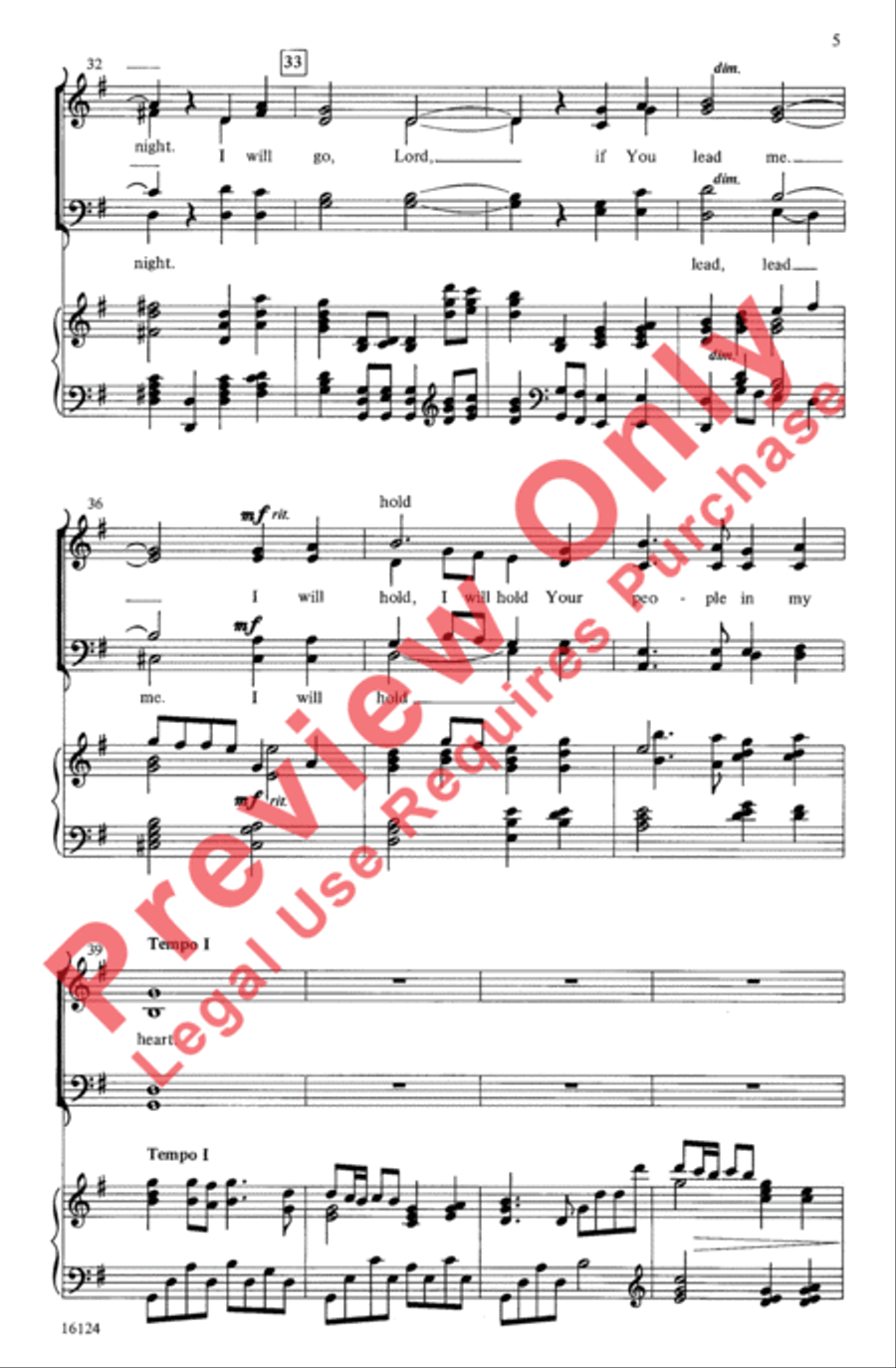 Here I Am, Lord 4-Part scores gallery preview page 5