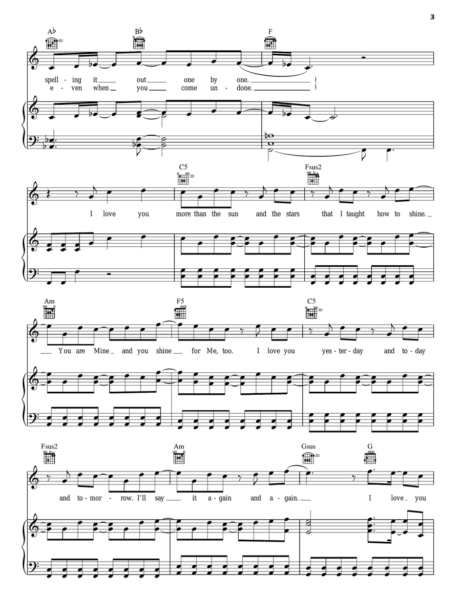 More More Piano, Vocal, Guitar scores gallery preview page 3