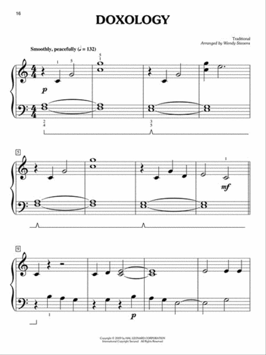 Easy Hymn Solos – Level 1 Easy Piano scores gallery preview page 5
