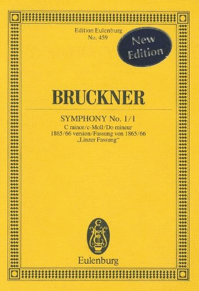Book cover for Symphony No. 1/1 in C Minor