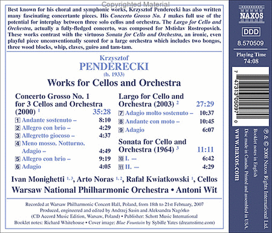 Works for Cellos and Orchestra image number null