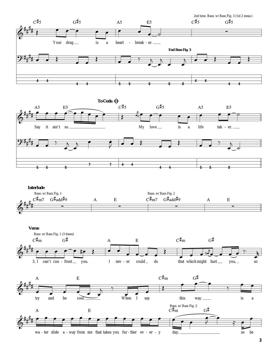 Say It Ain't So Say It Ain't So Acoustic Guitar scores gallery preview page 3