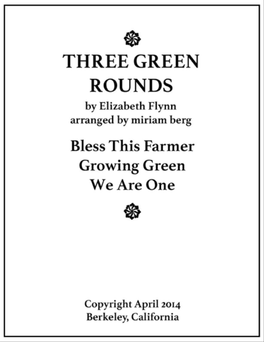 Three Green Rounds Concert Band scores gallery preview page 1