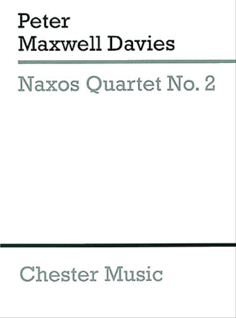 Peter Maxwell Davies: Naxos String Quartet No.2 (Miniature Score) String Quartet scores gallery preview page 1
