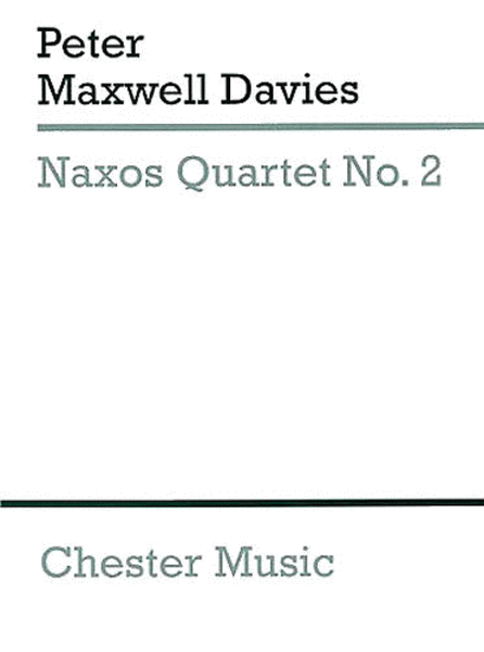 Peter Maxwell Davies: Naxos String Quartet No.2 (Miniature Score)