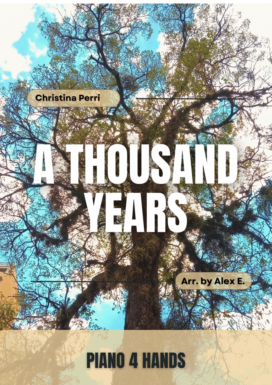 A Thousand Years 1 Piano, 4-Hands scores gallery preview page 1
