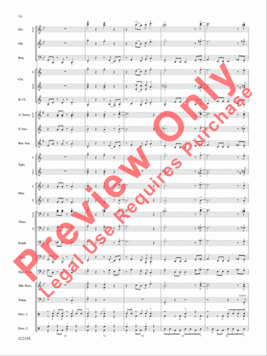 Tower of Power Greatest Hits Concert Band scores gallery preview page 15
