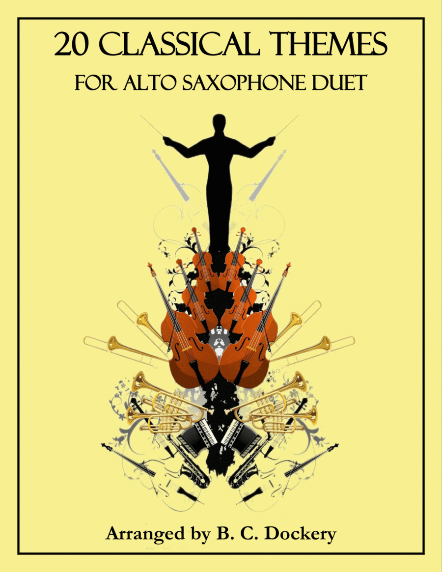 20 Classical Themes for Alto Saxophone Duet Woodwind Duet scores gallery preview page 1