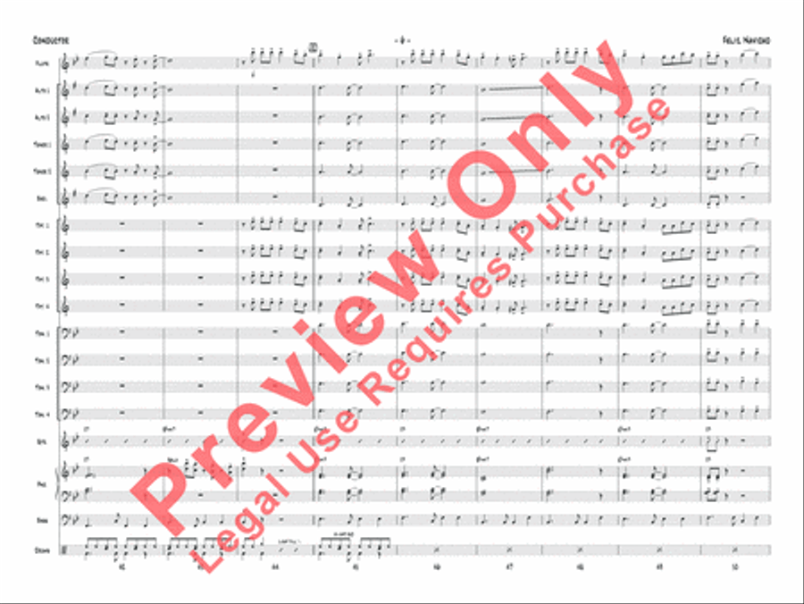 Feliz Navidad Jazz Ensemble scores gallery preview page 7