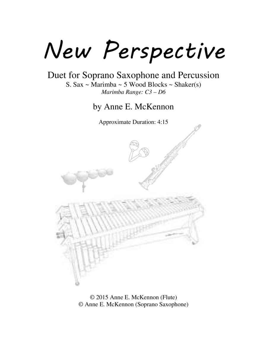 New Perspective (Soprano Sax) Soprano Saxophone scores gallery preview page 1