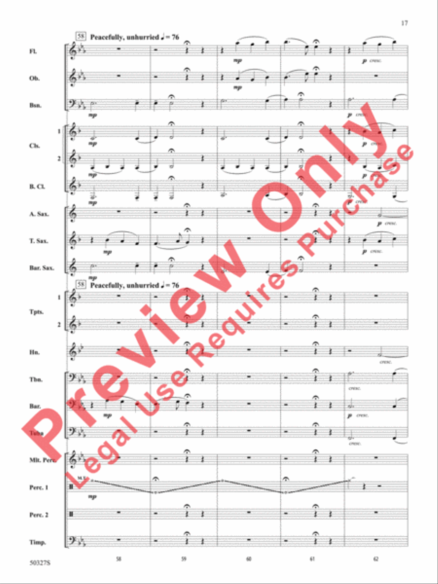 Reflections and Furies Concert Band scores gallery preview page 18