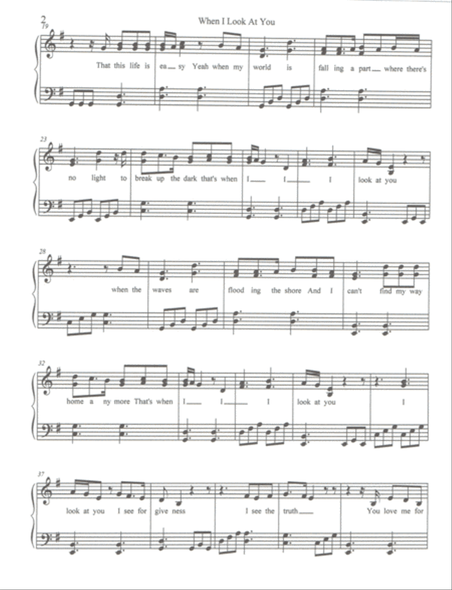 When I Look At You Small Ensemble scores gallery preview page 2