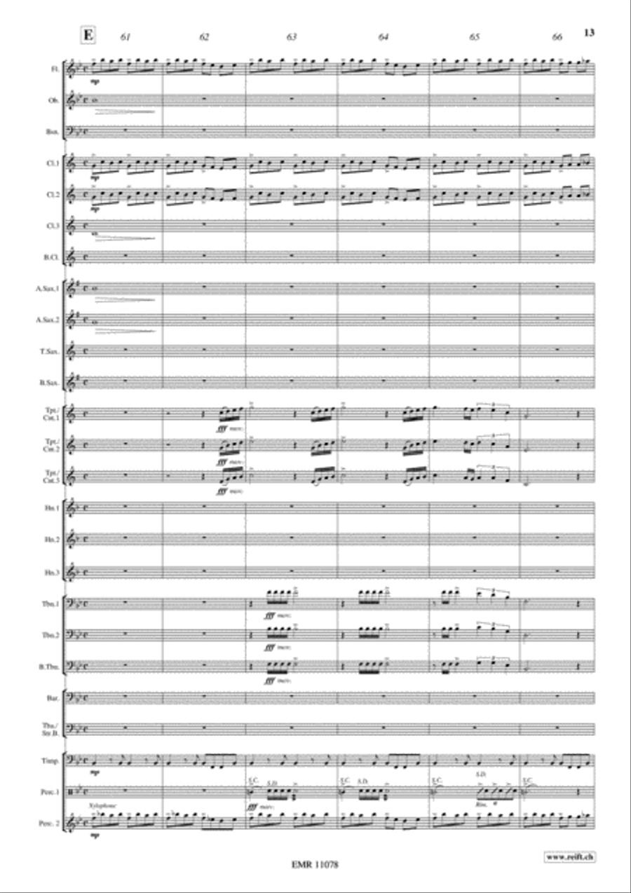 Prelude For An Eternal Friendship Concert Band scores gallery preview page 14