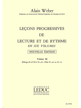 Book cover for Progressive Lessons In Theory And Rhythm (volume 3)