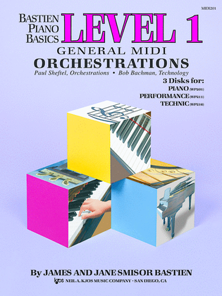 Book cover for General Midi Orch, Level 1