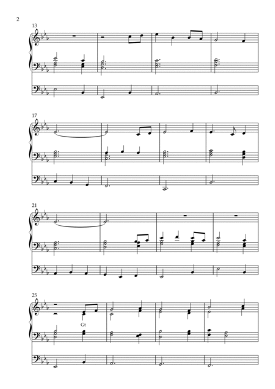 Meditation on Divinum Mysterium, Op. 159 (Organ Solo) by Vidas Pinkevicius Organ Solo scores gallery preview page 2