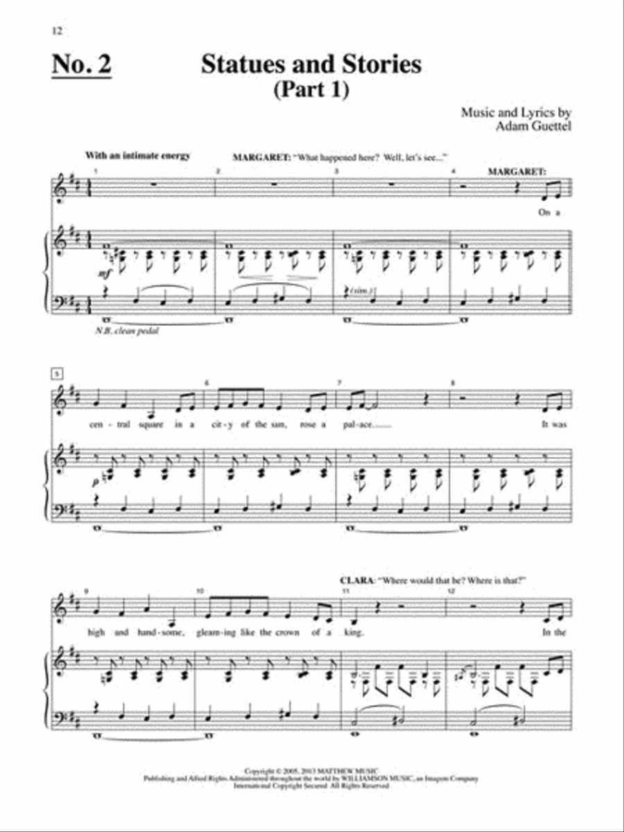 The Light in the Piazza Piano, Vocal scores gallery preview page 5