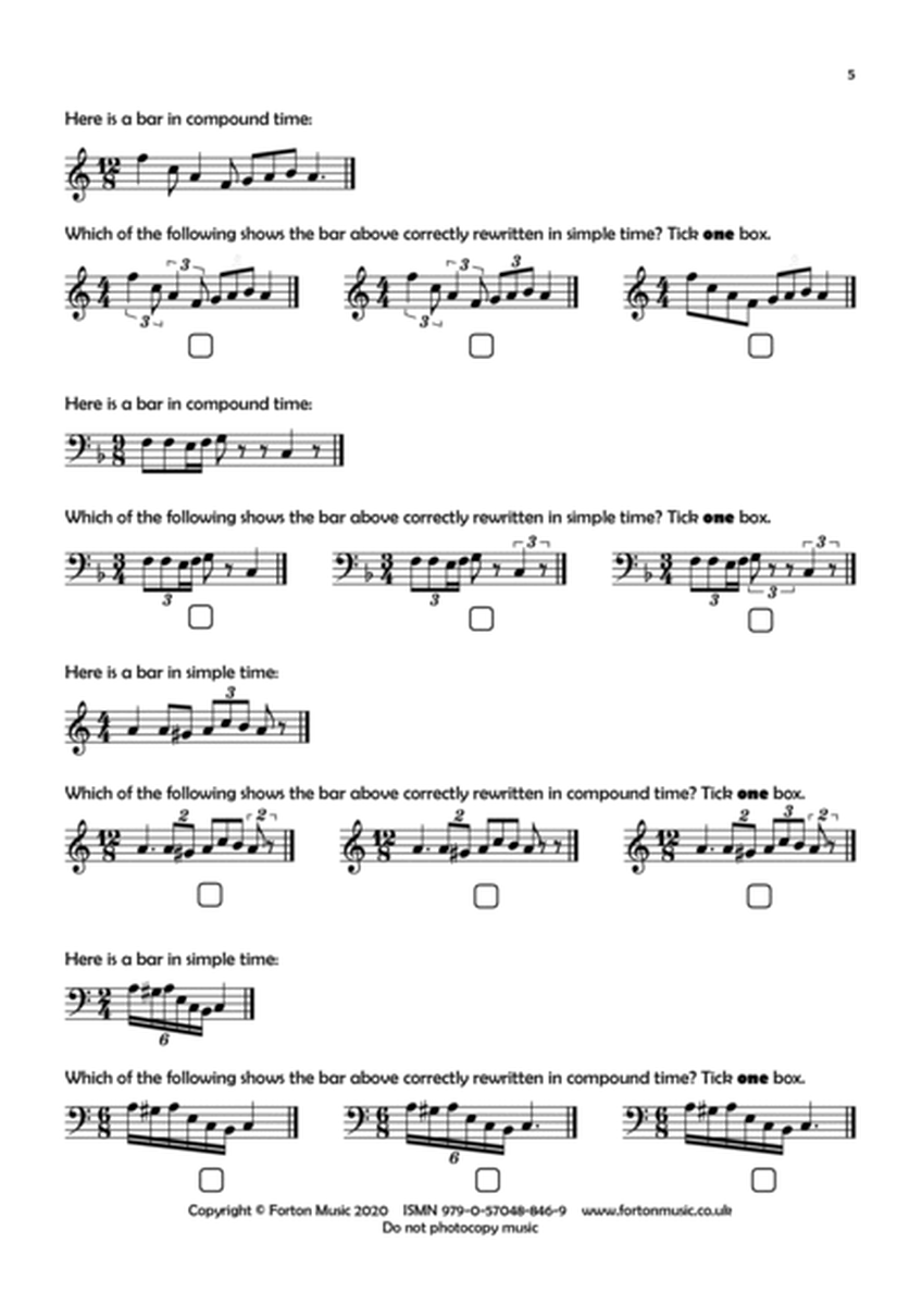 Grade 5 Music Theory Workbook