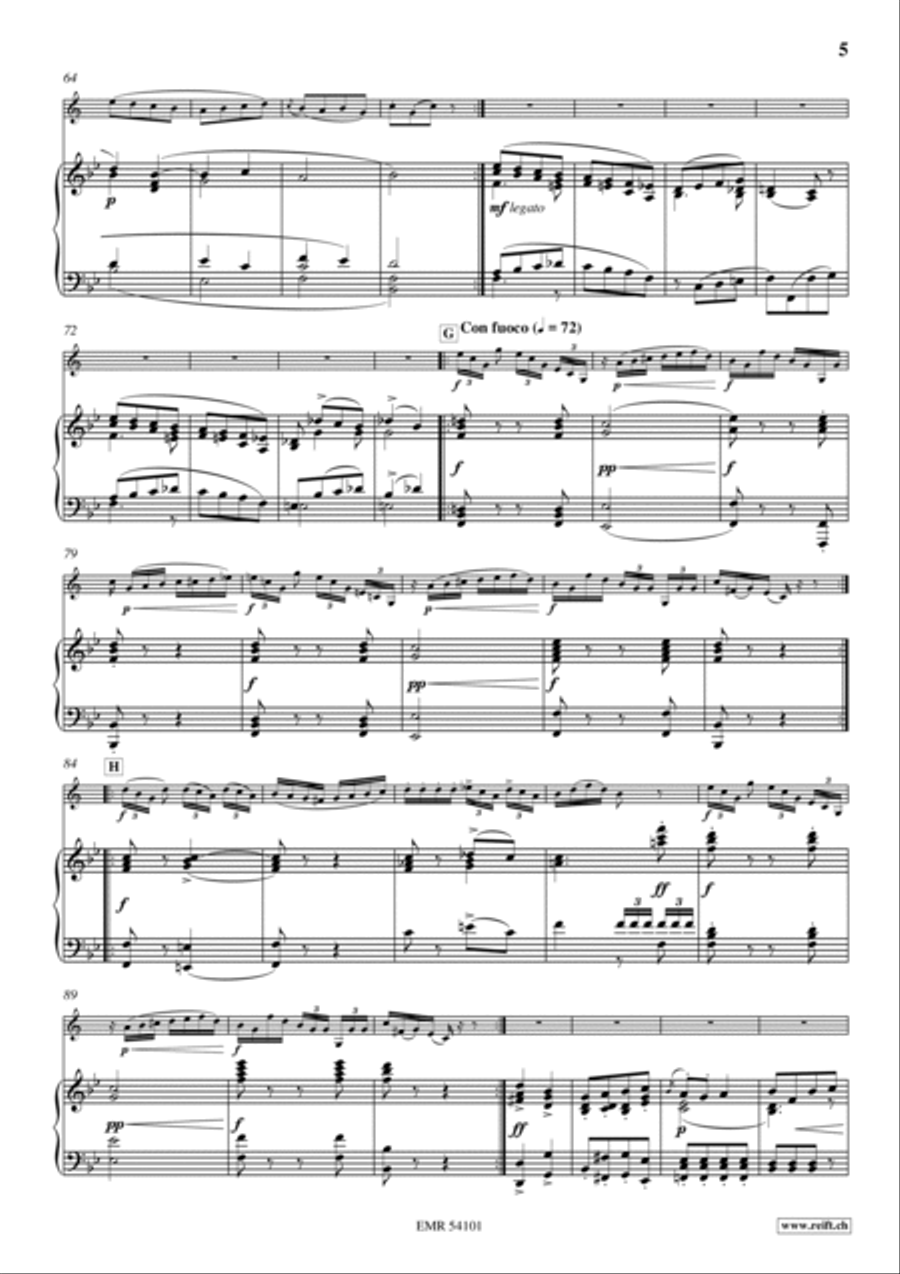 Concertino Bb Minor Euphonium scores gallery preview page 4