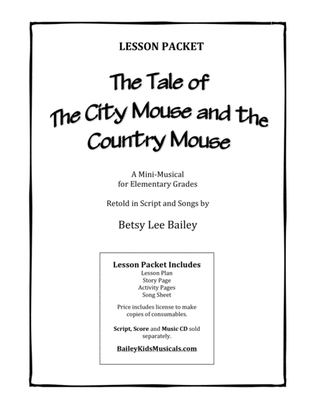 Book cover for The Tale of the City Mouse and the Country Mouse - LESSON PLANS