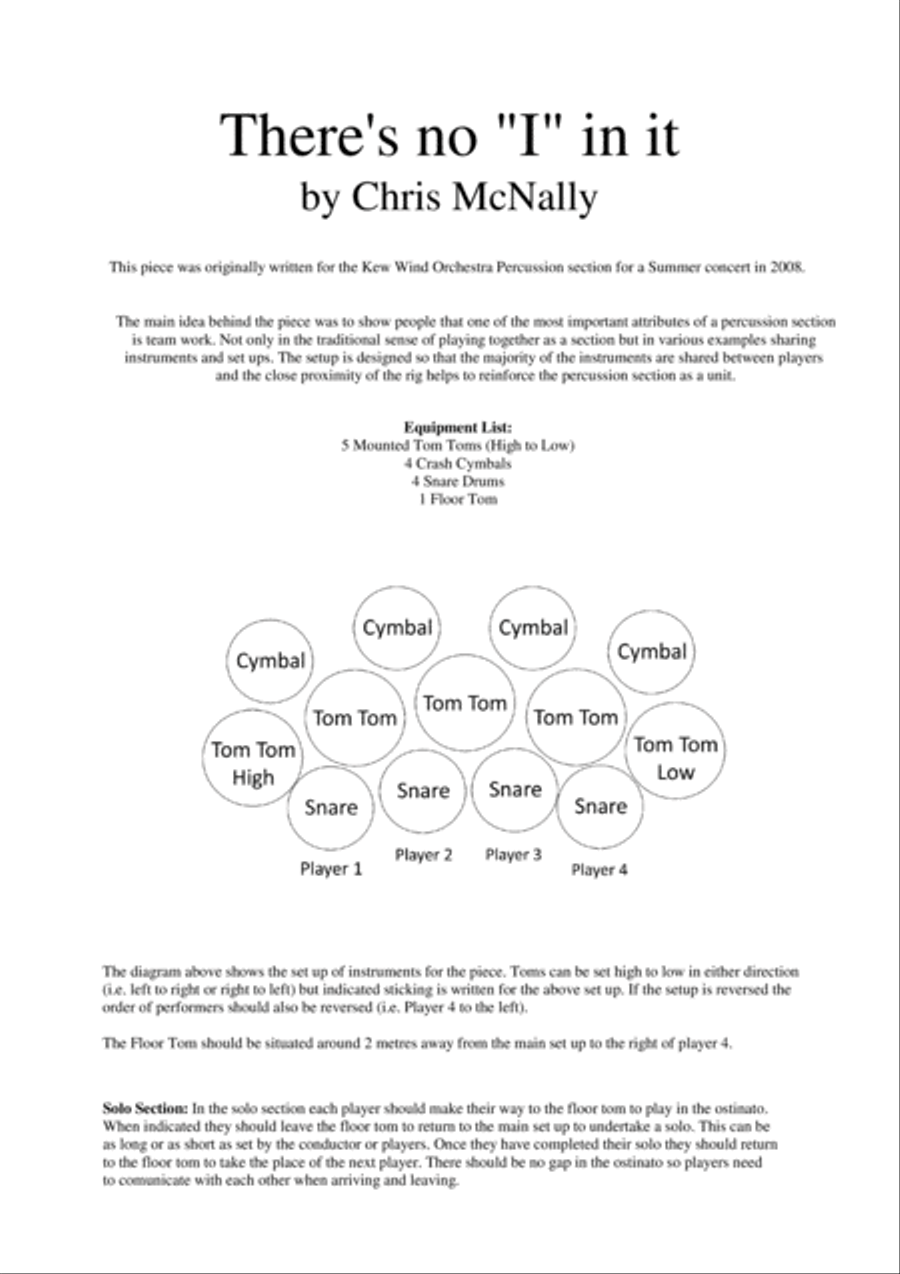 There's No 'I' in it Percussion Ensemble scores gallery preview page 2