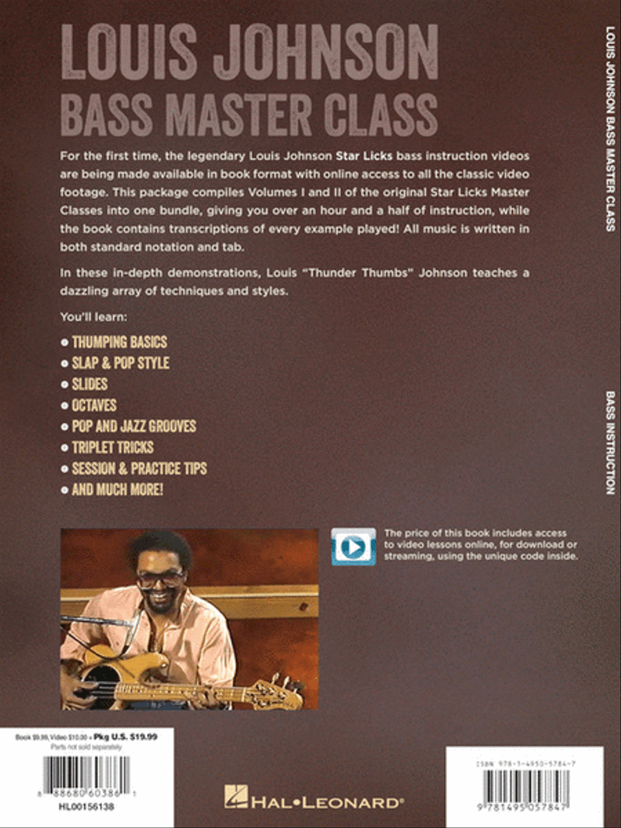 Louis Johnson - Bass Master Class