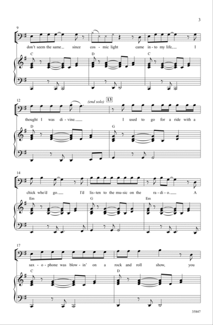 Whatever Happened to Saturday Night (from The Rocky Horror Picture Show) 4-Part scores gallery preview page 2