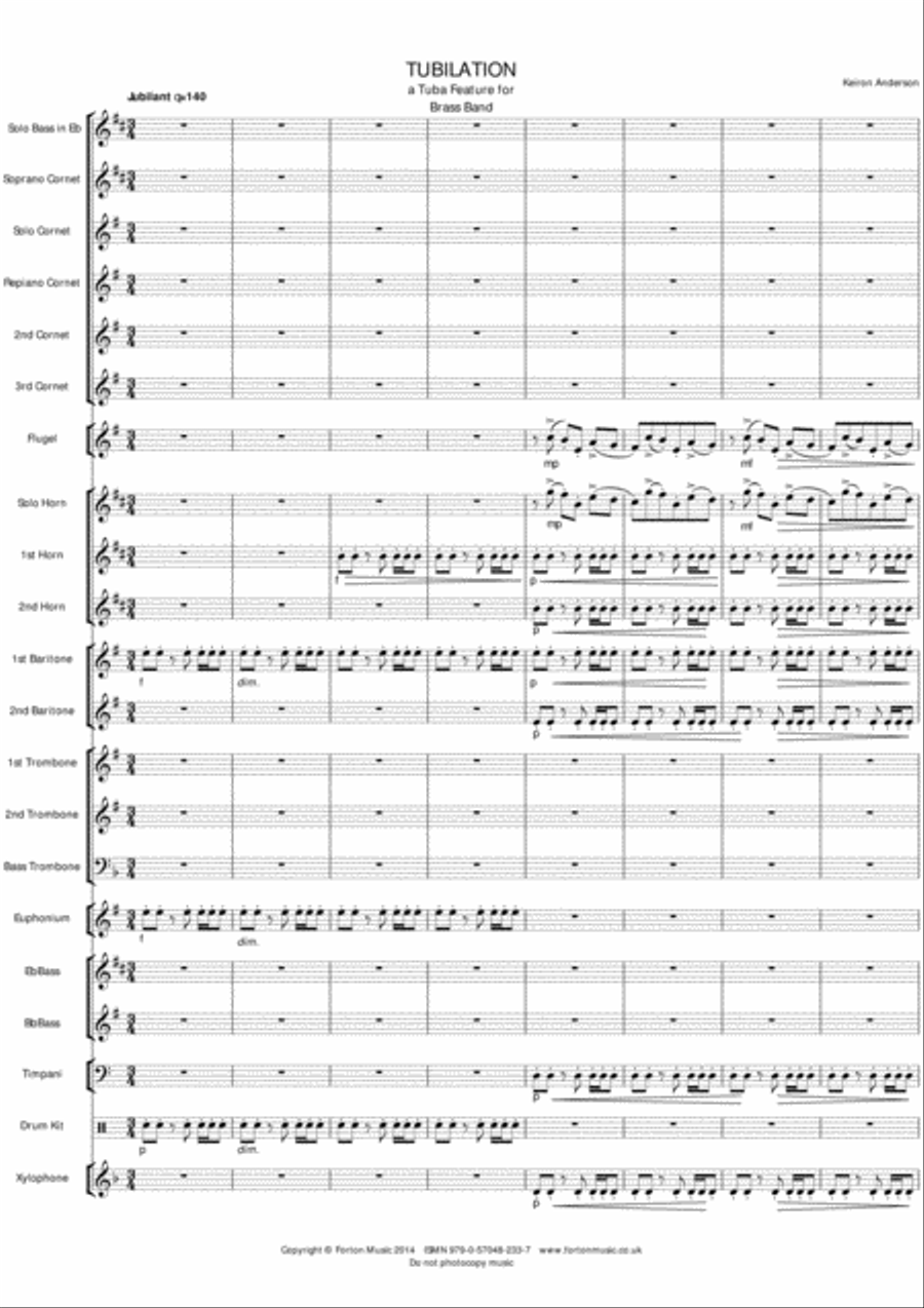 Tubilation Tubilation Brass Band scores gallery preview page 2