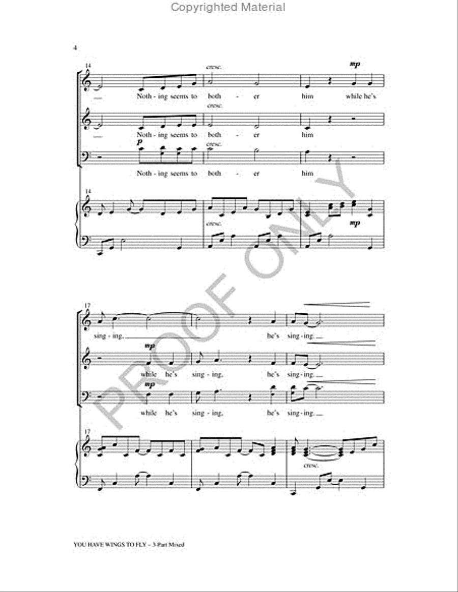 You Have Wings To Fly 2-Part scores gallery preview page 4