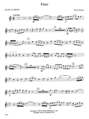 Fiero: 2nd B-flat Clarinet