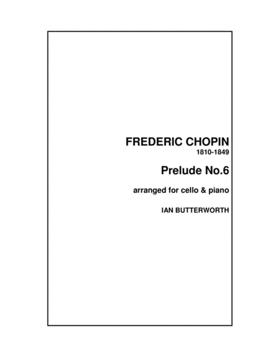 CHOPIN Prelude No.6 for cello & piano image number null