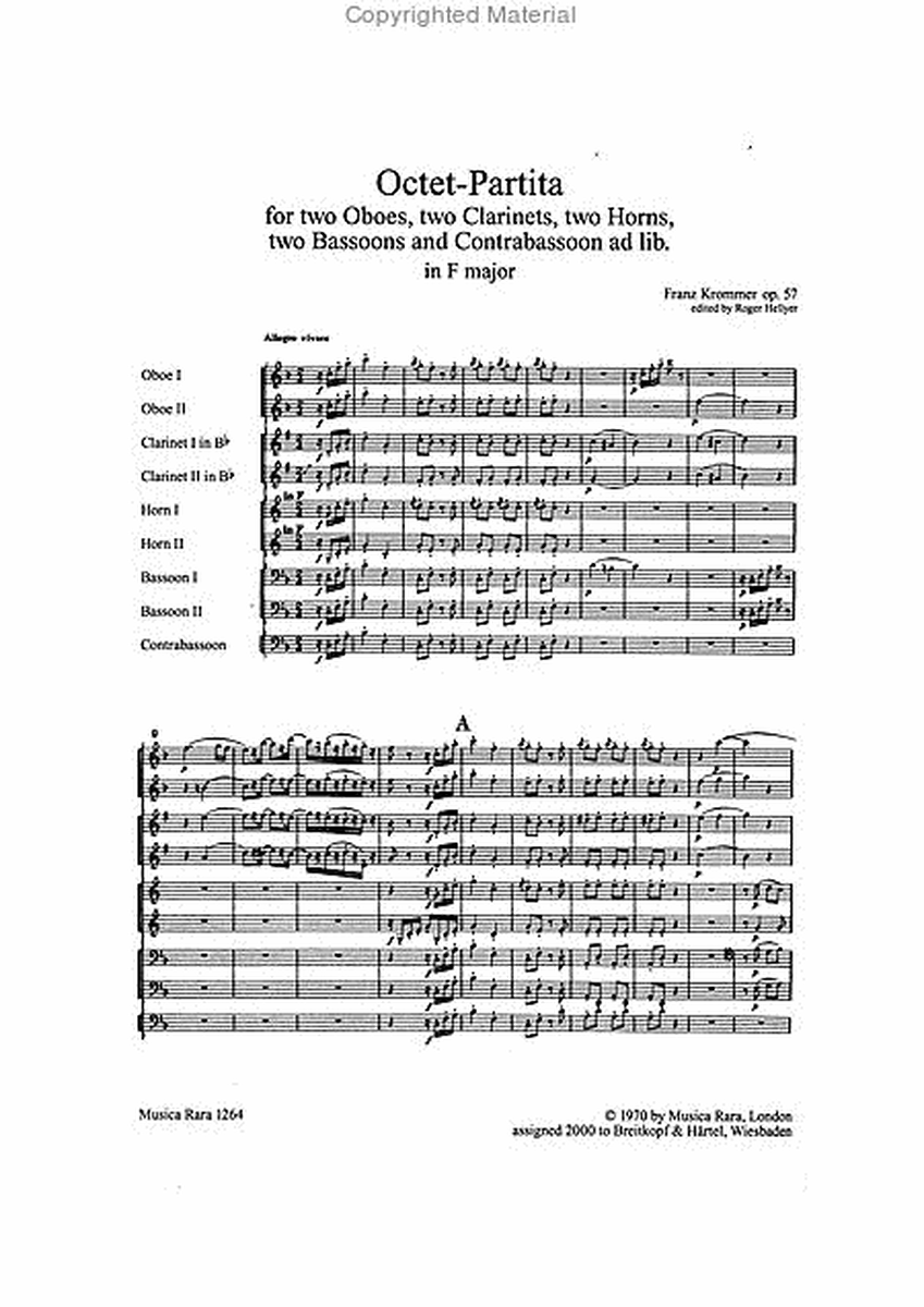 Octet-Partita in F major Op. 57