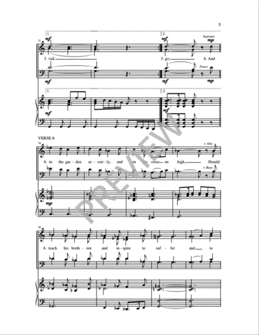 Praise to the Holiest in the Height 4-Part scores gallery preview page 8