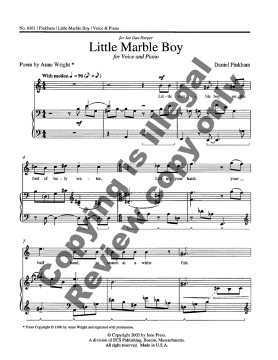 Little Marble Boy Little Marble Boy High Voice scores gallery preview page 5