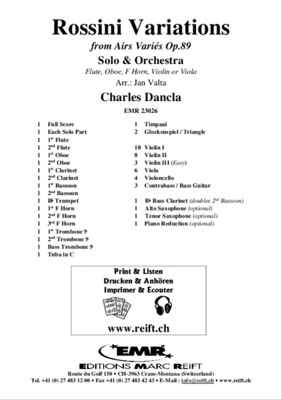 Rossini Variations Orchestra scores gallery preview page 2