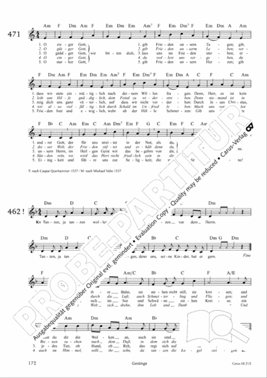 Gitarrenbuch zum Gotteslob Guitar scores gallery preview page 157