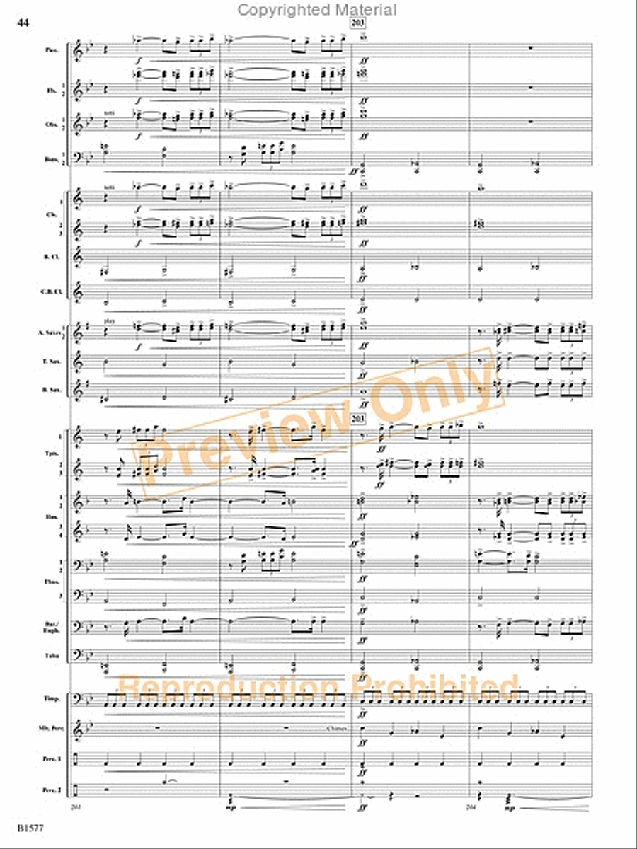 Evocatio Evocatio Concert Band scores gallery preview page 93