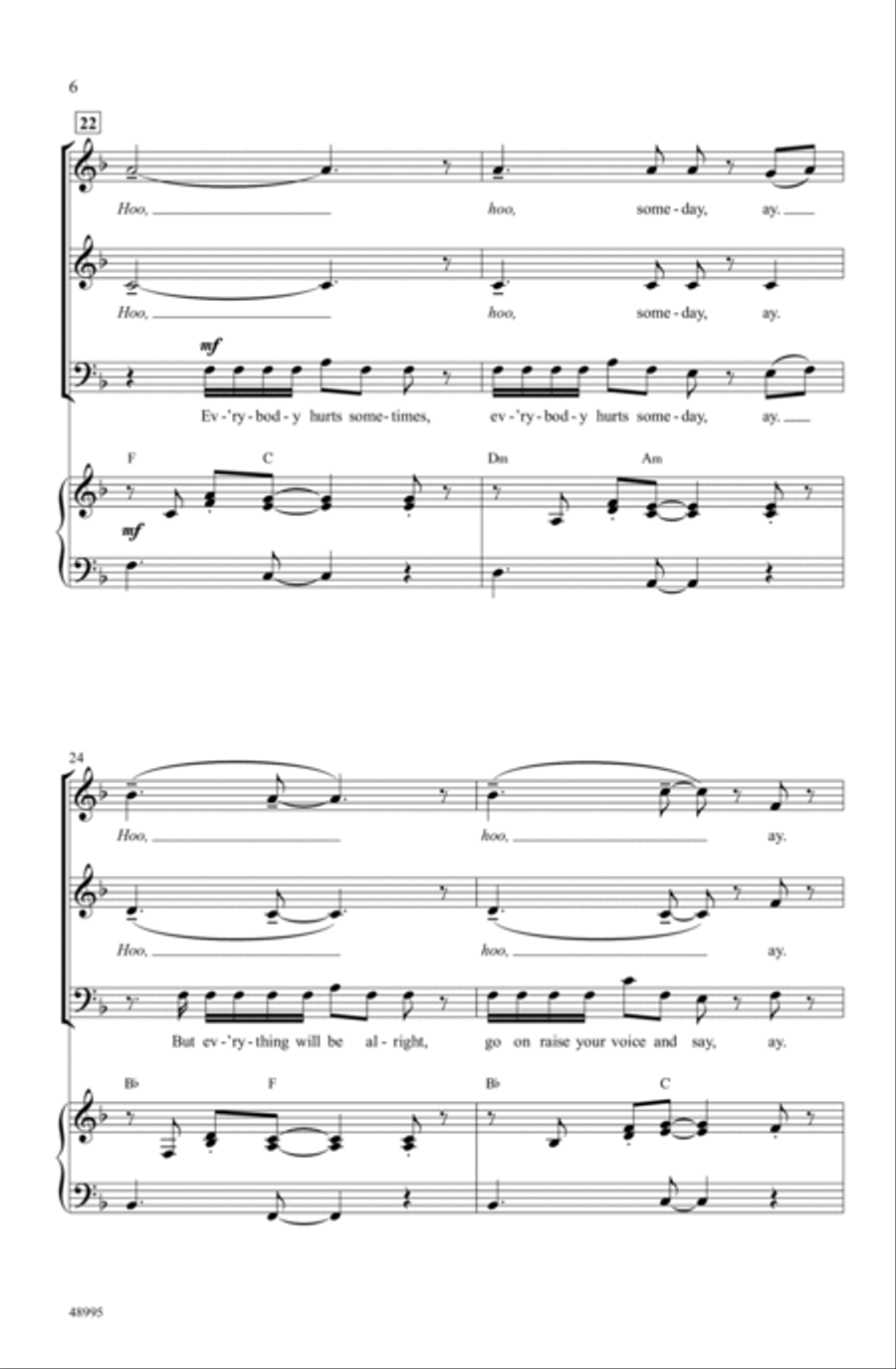 Memories Choir scores gallery preview page 5