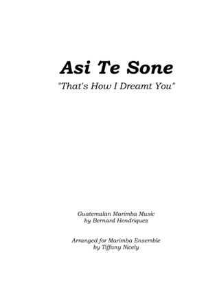 Asi Te Sone Marimba Ensemble