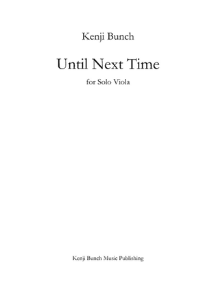 Book cover for Until Next Time